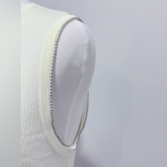 NWT FREE PEOPLE Studded Ribbed Muscle Tee - Picture 2 of 4